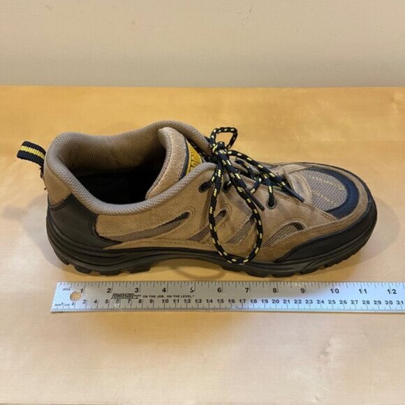 JB Goodhue Mens Hiking Shoes Size 8.5 Brown Black Suede Mesh size 9 ortopedic - Picture 10 of 13